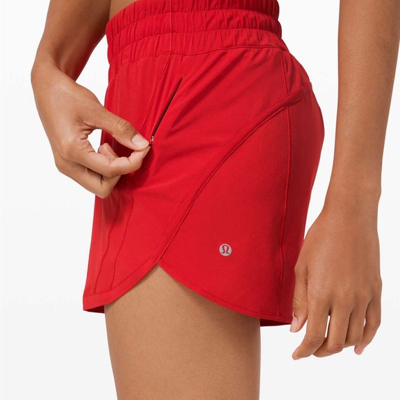 Lulemon | Track That Mid-Rise Lined Short 5" | Dark Red - Picture 2 of 8